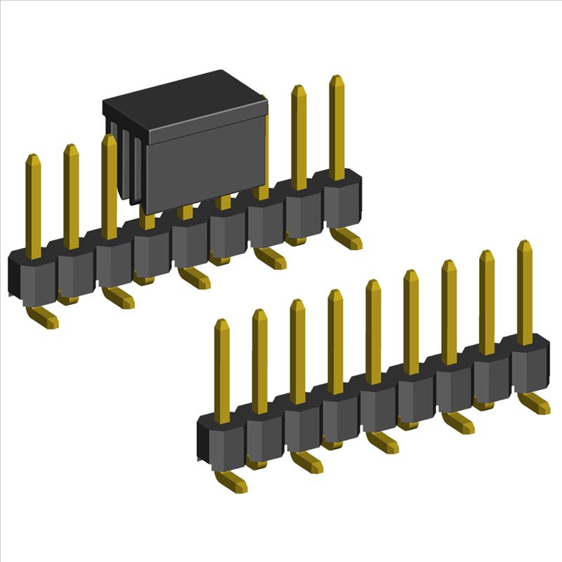 2.54mm Pin Header Single Row SMD B1(2) Type with Cap.